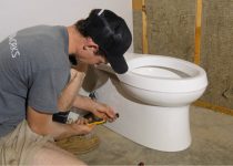 follow guide to replace a toilet