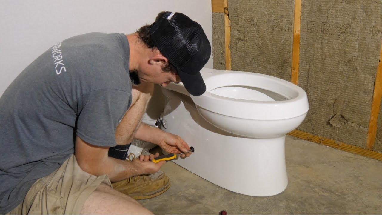 follow guide to replace a toilet