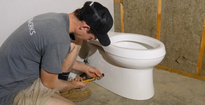 follow guide to replace a toilet
